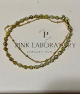 金髮晶14K包金極細手鍊|字母客製