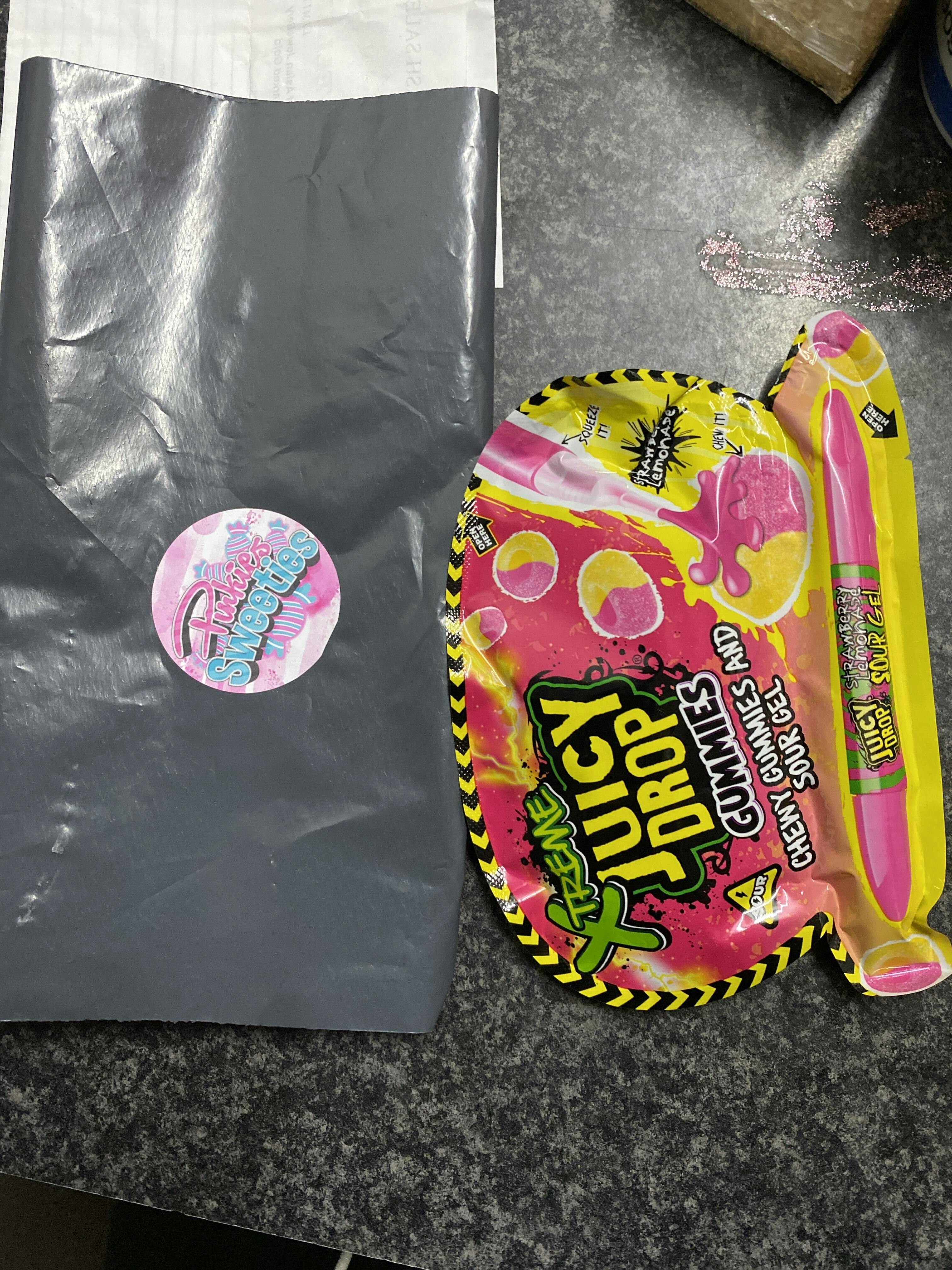 Juicy Drop Gummies Xtreme Strawberry Lemonade Pinkiessweeties 