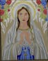 Kit de Lienzo para pintar por números - Virgen María Advocación del Santo Rosario