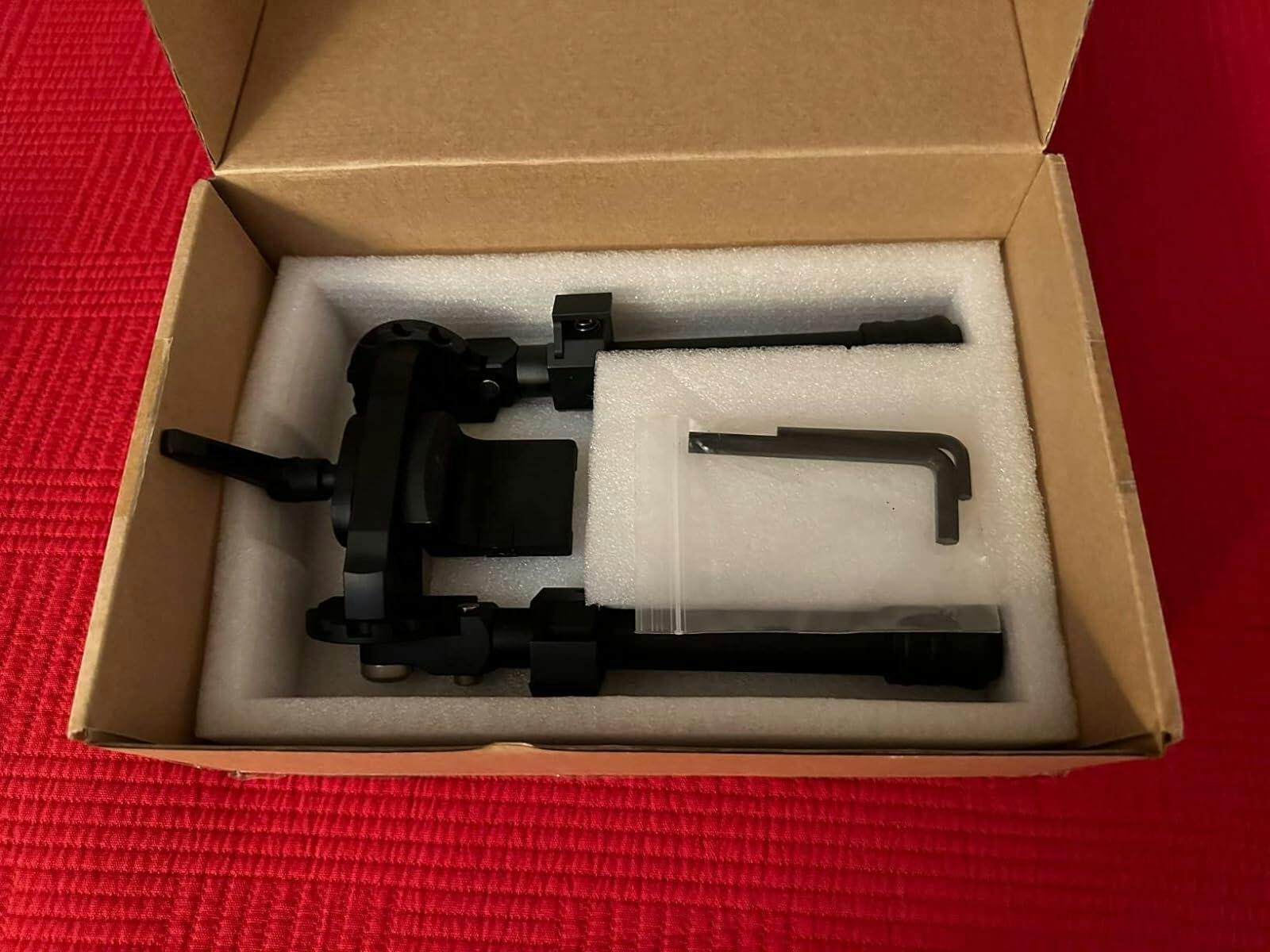 Picatinny Rail System Adjustable Bipod (6''-9''), Aircraft Grade