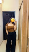 Ribbed Cotton Sleeve Crop Top