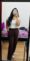Pleated Straight Leg Trousers