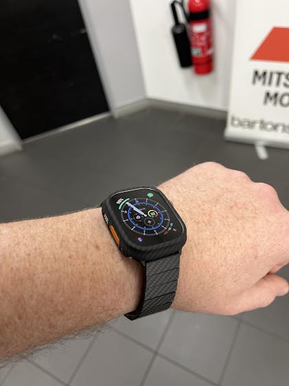 Loving this new band. Pitaka Carbon Fiber Galaxy Watch4 Classic