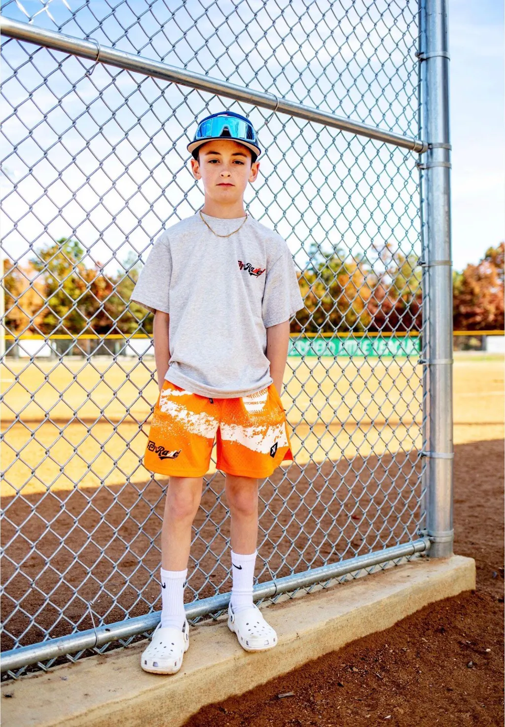 Youth Pitchers Rake Orange Training Shorts - Pitchers Only