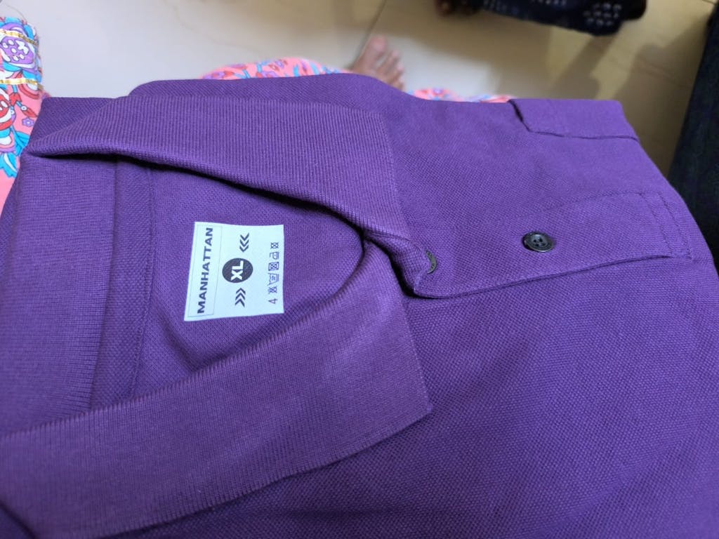 Pure Cotton Polo Plain T Shirts (Coffee Brown) Without Pocket