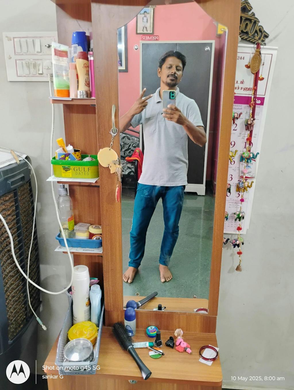 Premium Cotton Navy Blue Track Pant Regular Fit