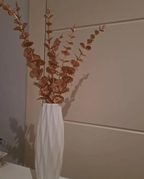 10 Stems Bunch Golden Eucalyptus Faux Leaves By PK LUXUS™