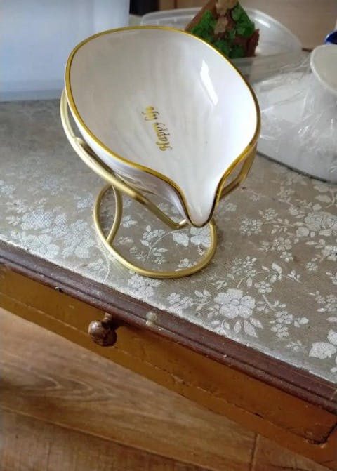 Iron Oval Soap Holder with Drain Design By PK LUXUS™