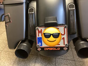 Support de plaque personnalisable moto - HARLEY DAVIDSON