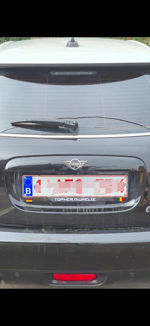 Support de plaque personnalisable - DRAPEAU