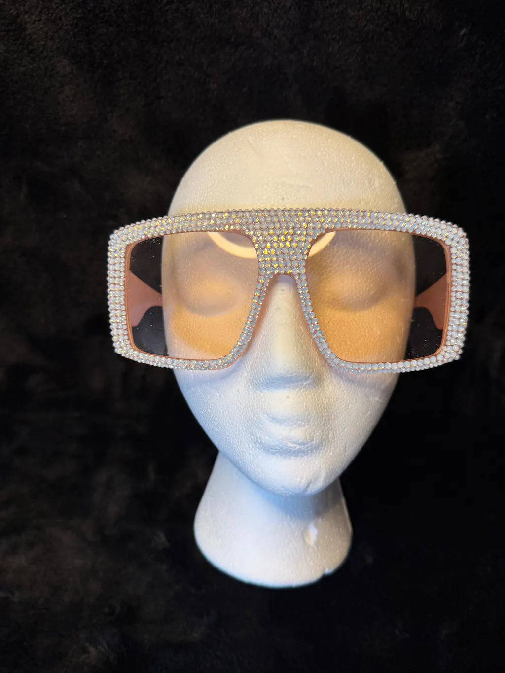 White Opal Glass Rhinestones