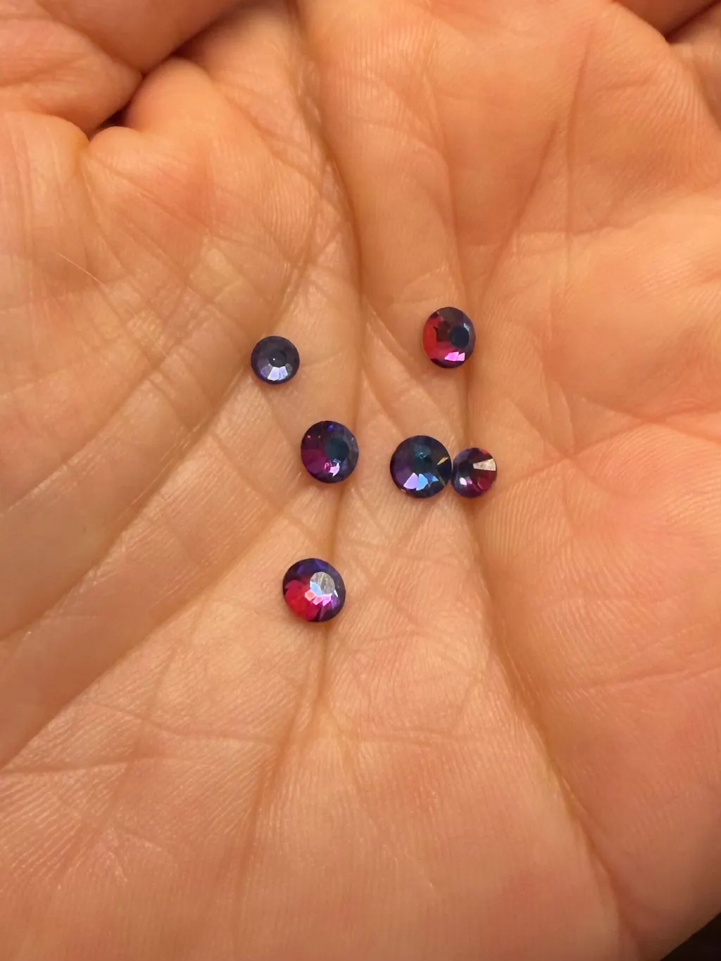 Blue Flare Glass Rhinestones