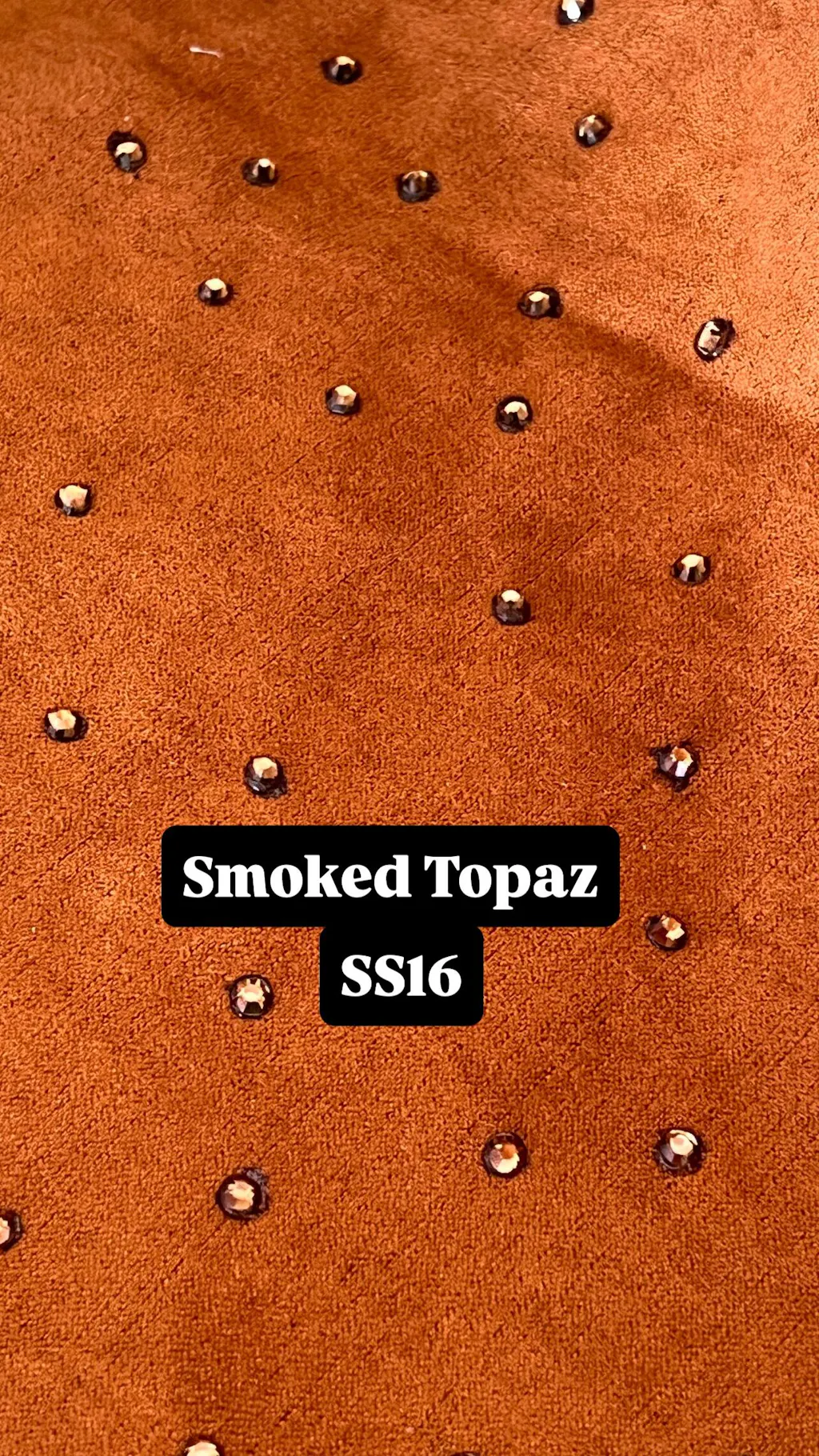 Smoked Topaz Glass Rhinestones