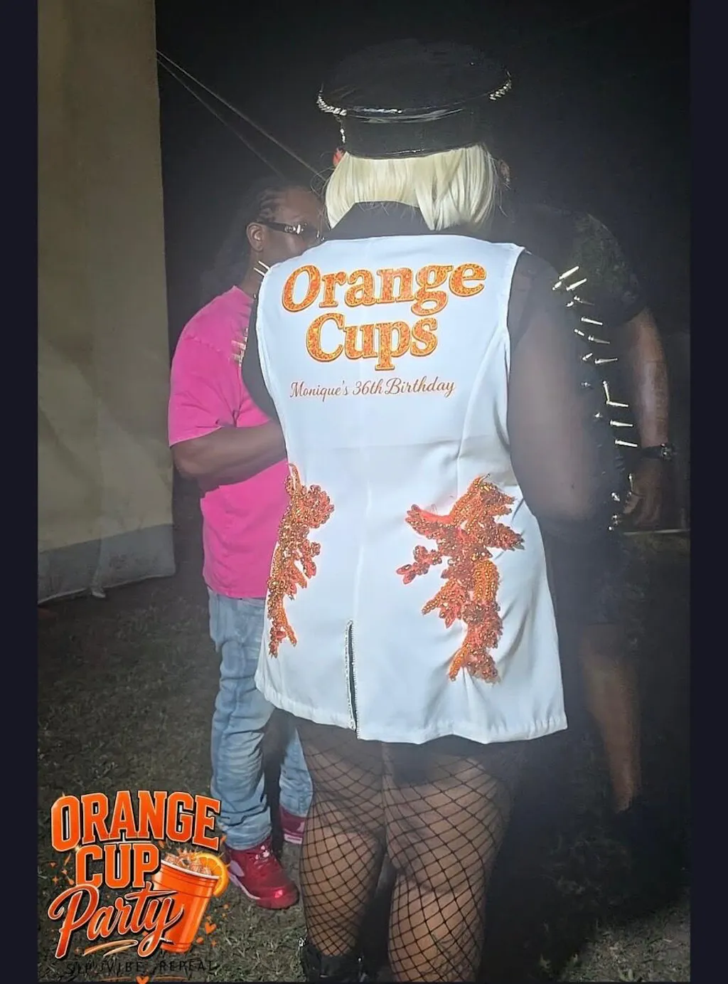 Jina Pair Applique | Orange