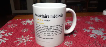 Mug Educatrice spécialisée j'peux pas Blanc