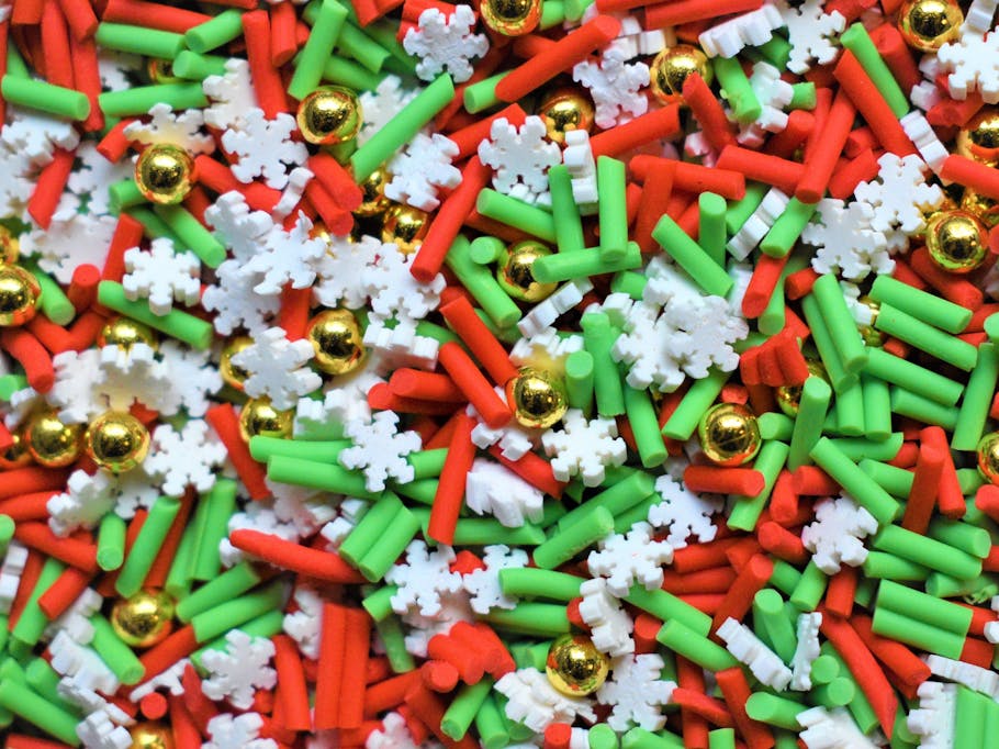 Thin Snowflake White Fimo Fake Sprinkles Polymer Clay Christmas Snowflakes  Funfetti 10mm
