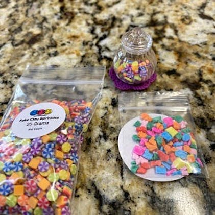 20/100g Candy Road Polymer Clay Fake Sprinkles Confetti Fimo