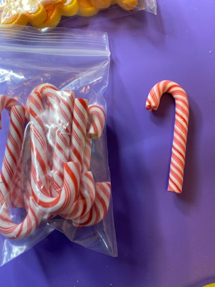 Peppermint Sticks Candy Cane Swirl Charms Fake Candies Charm Solid