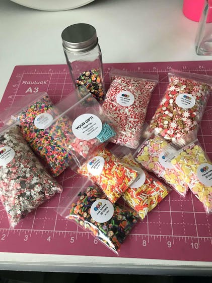 Only 2.60 usd for HAPPY : POLYMER CLAY SPRINKLES Online at the Shop