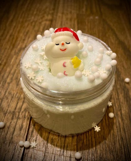 Snowman with Star Christmas Miniature Charm Resin Home Décor Accessori