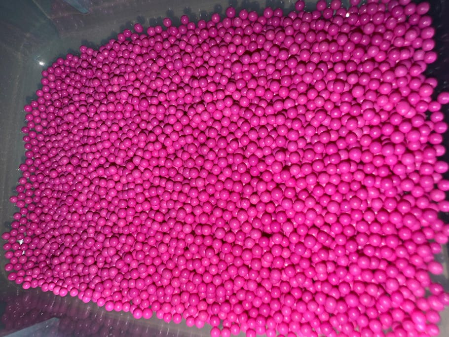 100 9mm Magenta Pink Teddy Bear Beads Plastic Animal Beads Small Cute Toy  Beads Kawaii Beads