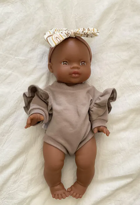 Minikane Doll | 13" African Baby Girl Doll w/ Dark Eyes