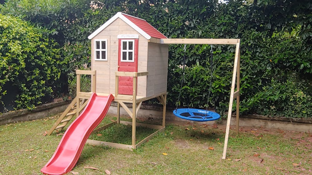 Wendi Toys Modular Playhouse M24 My Lodge Red