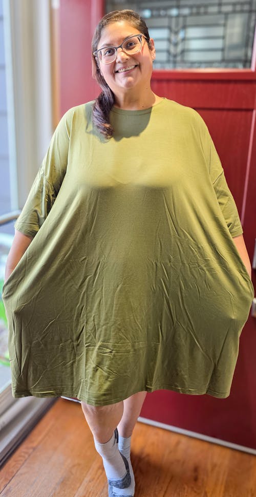 Adult Mega Sleep Tee - Olive - Ploom Collective - Tencel Modal