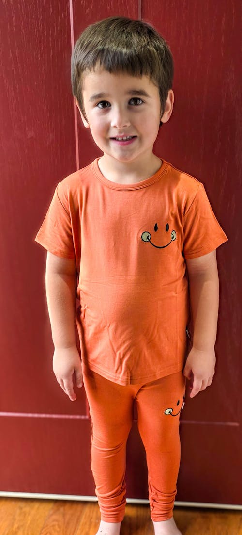T-shirt - Mini Smiley® Happy Rust - Luxe Bamboo