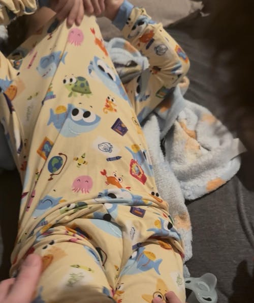 Classic Fit PJ Set - Super Simple™ Finny the Shark at School- Tencel Modal