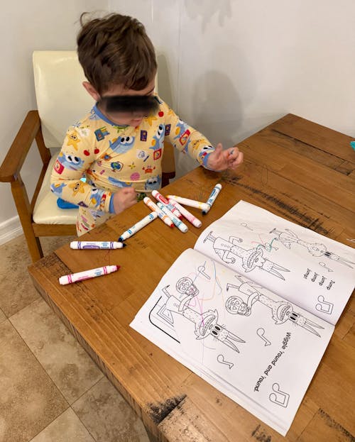 Classic Fit PJ Set - Super Simple™ Finny the Shark at School- Tencel Modal