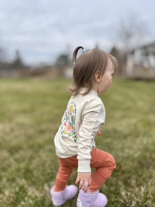 Grow With Me Pant - Mini Smiley® Happy Rust - Luxe Bamboo