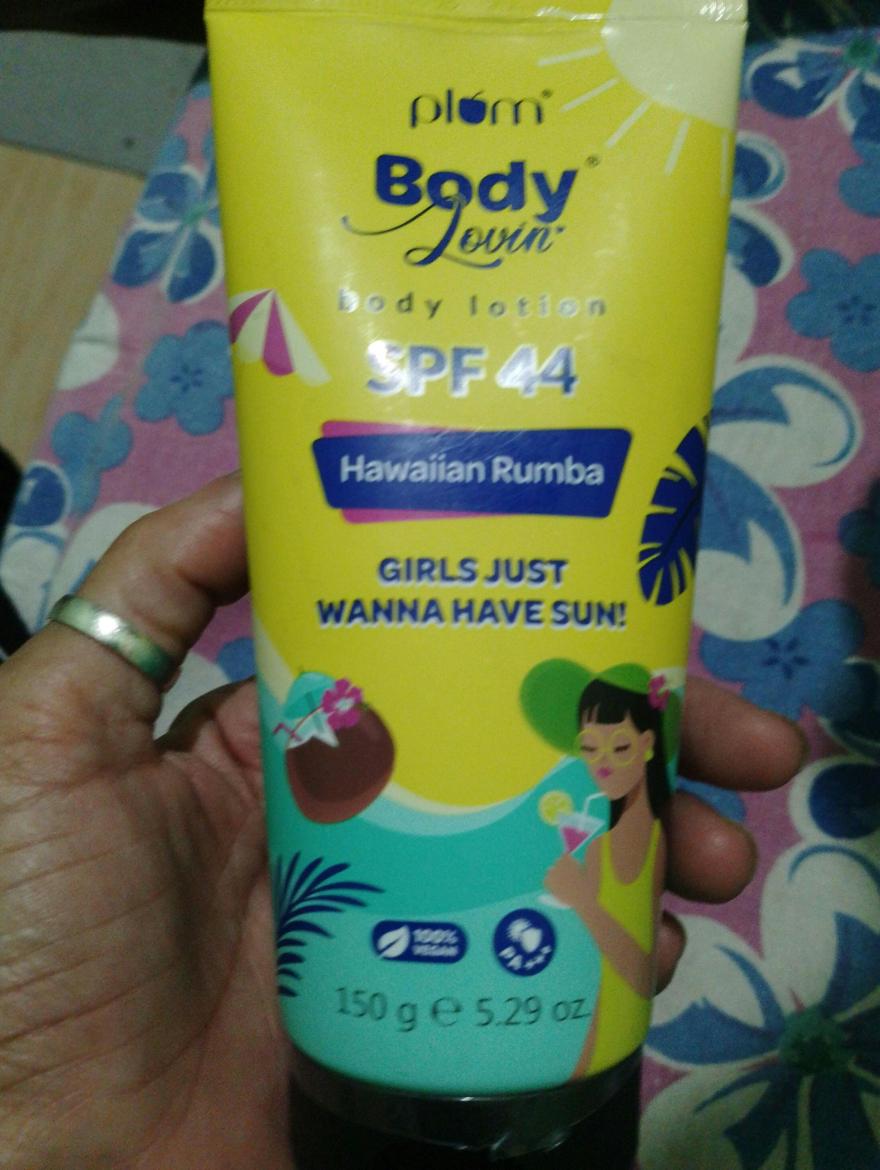 Plum BodyLovin' Hawaiian Rumba Body Lotion with SPF Body Sunscreen