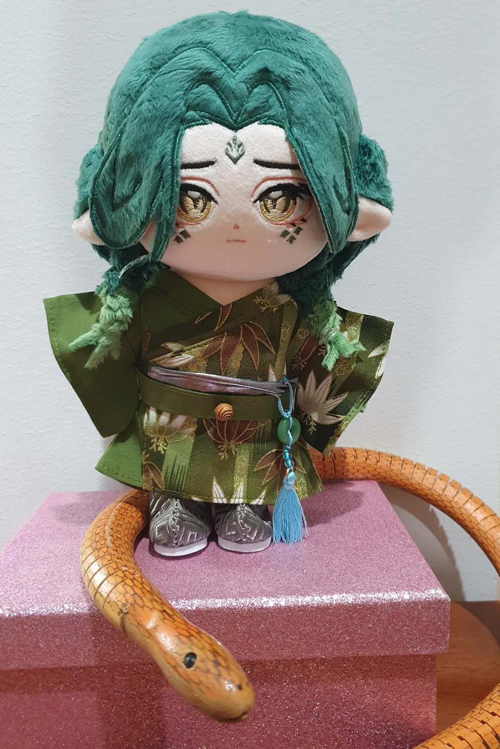 【INSTOCK】PLUSH WONDERLAND Green Snake  20CM Cotton Doll FANMADE