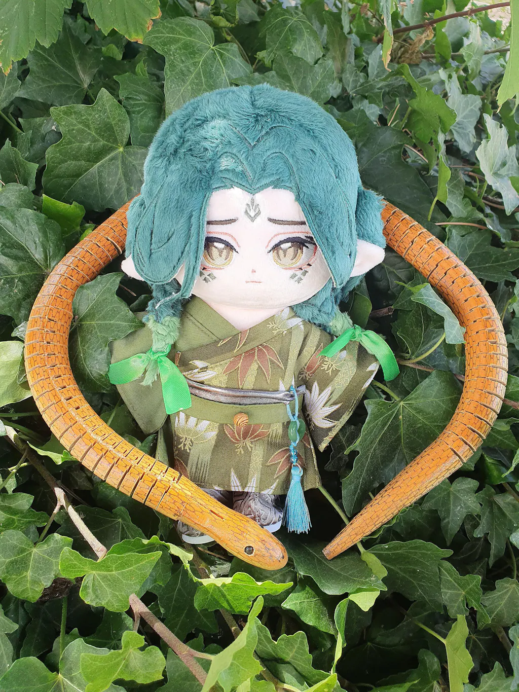 【INSTOCK】PLUSH WONDERLAND Green Snake  20CM Cotton Doll FANMADE