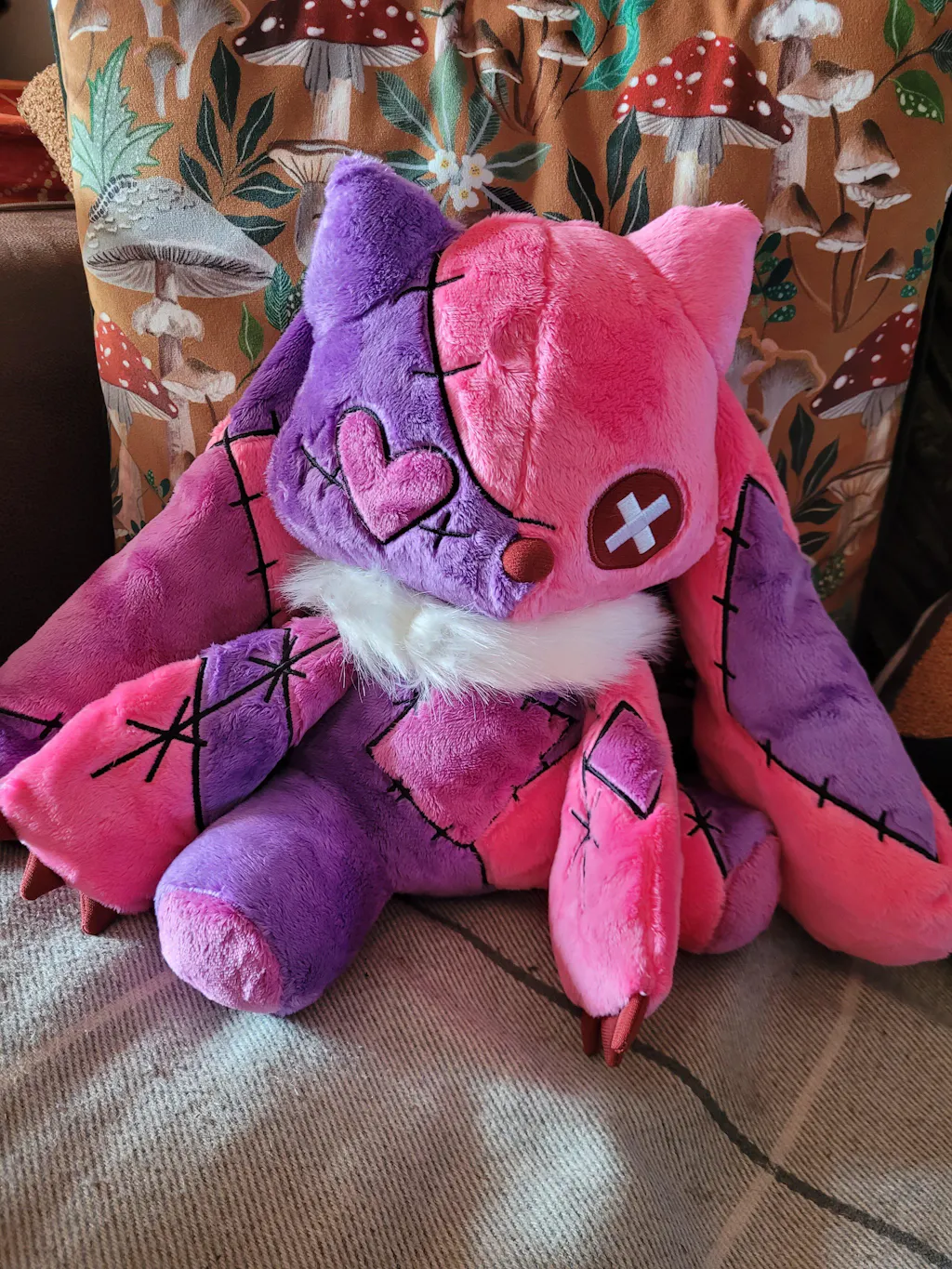 Emo Pink Bunny Foxy Plush – PlushThis| Plushies & Stuffed Animals