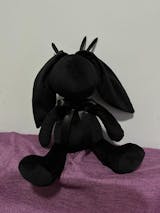 Goth Faceless Black Bunny Stuffed Animal - PlushThis