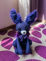 Goth Purple Fox Stuffed Animal