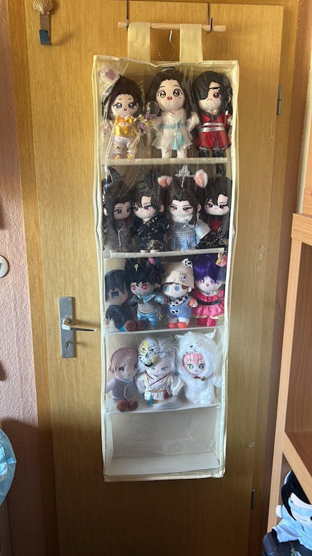 【In Stock】PLUSH WONDERLAND 20cm Plushies Cotton Doll Storage Wall Hanging Zipper Dustproof Transparent Wall Hanging Bag Display