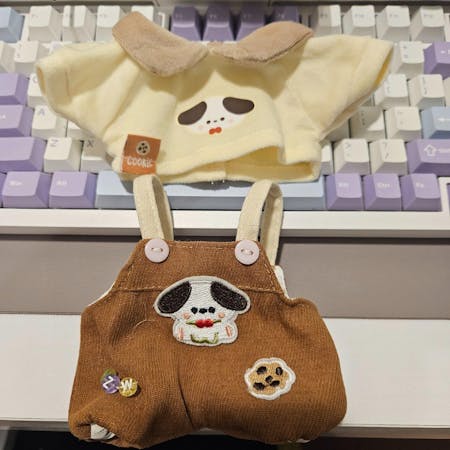 【IN STOCK】PLUSH WONDERLAND Overalls Plushies Cotton Doll Clothes 20CM