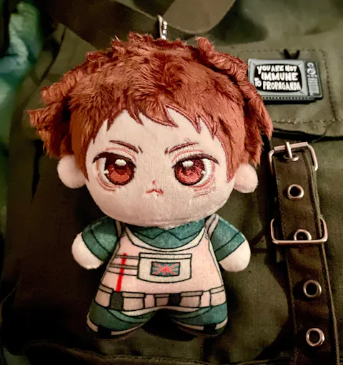 【In Stock】【10CM Doll】PLUSH WONDERLAND Cute Antenna Helmet 10CM Printed Body Doll Pendant Keychain FANMADE