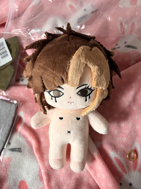 【In Stock】PLUSH WONDERLAND Y2K Eyeliner Girl Plushie 20CM Doll FANMADE