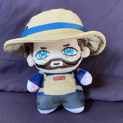 【Last Batch】【In Stock】【10CM Doll】PLUSH WONDERLAND The Man in the Hat Printed Body Doll Plushie 10CM Keychain FANMADE COD