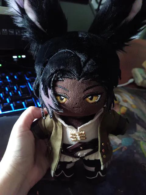 【In Stock】PLUSH WONDERLAND Black Rabbit Traveler Plushie 20CM Cotton Doll