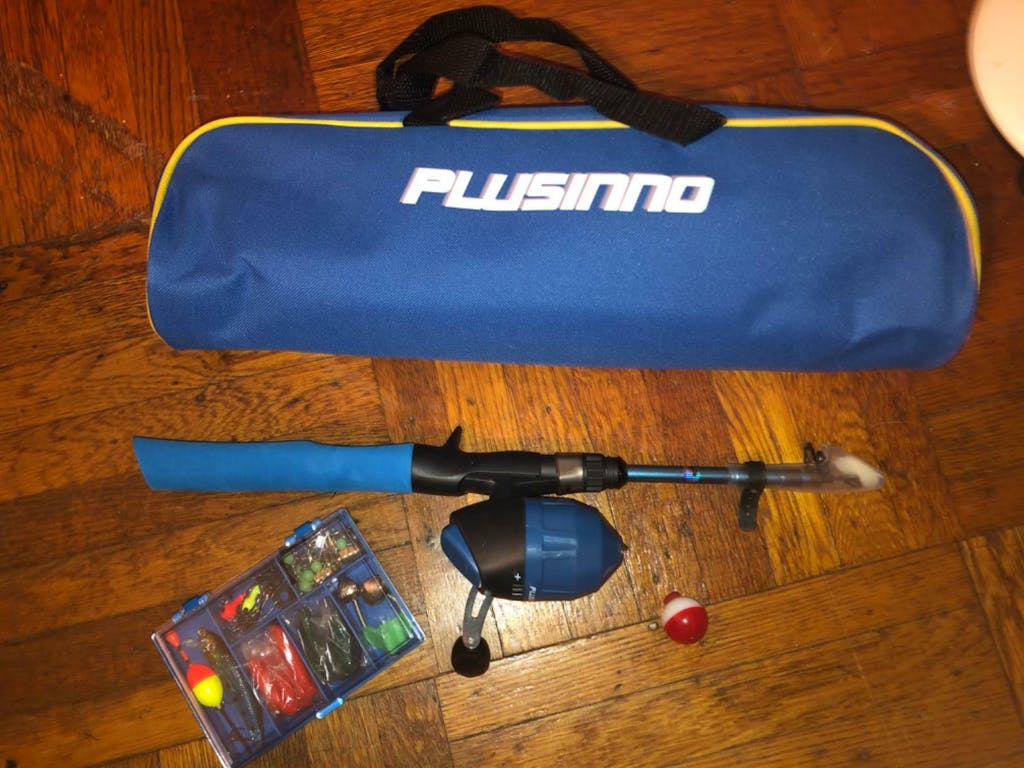 PLUSINNO KFR1 Kids Fishing Rod Combo Full Kits with Bag Plusinno