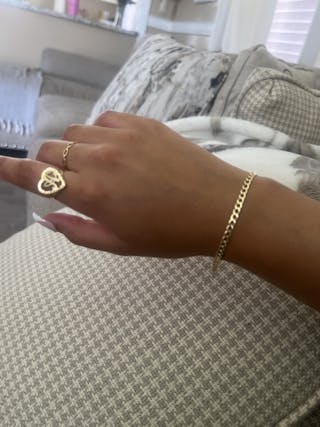 10k Solid Gold Yellow Cuban Link Brracelet 7-8 inch 3.5mm Width