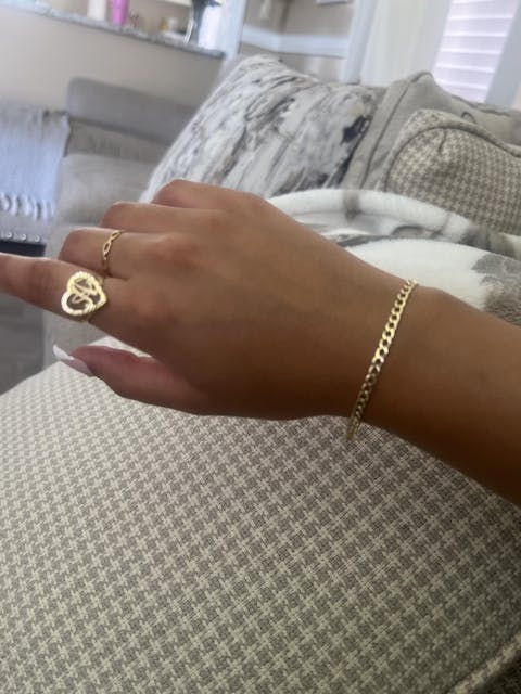 10k Solid Gold Yellow Cuban Link Brracelet 7-8 inch 3.5mm Width