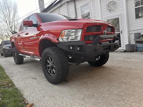 For 2009 2010 2011 2012 Dodge Ram 1500 Front Bumper Heavy Duty Steel Bumper Fits Ram 1500 w/Winch Plate