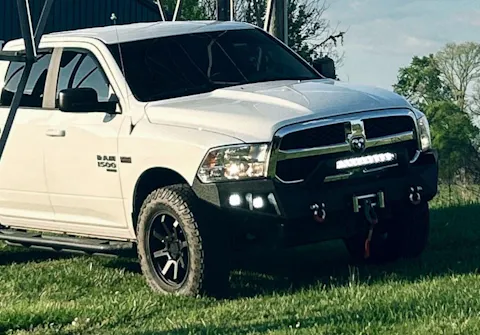 2014 Ram 1500 Front Bumper for 2013-2018 Ram 1500 and 2019-2023 Ram 1500 Classic with Winch Plate