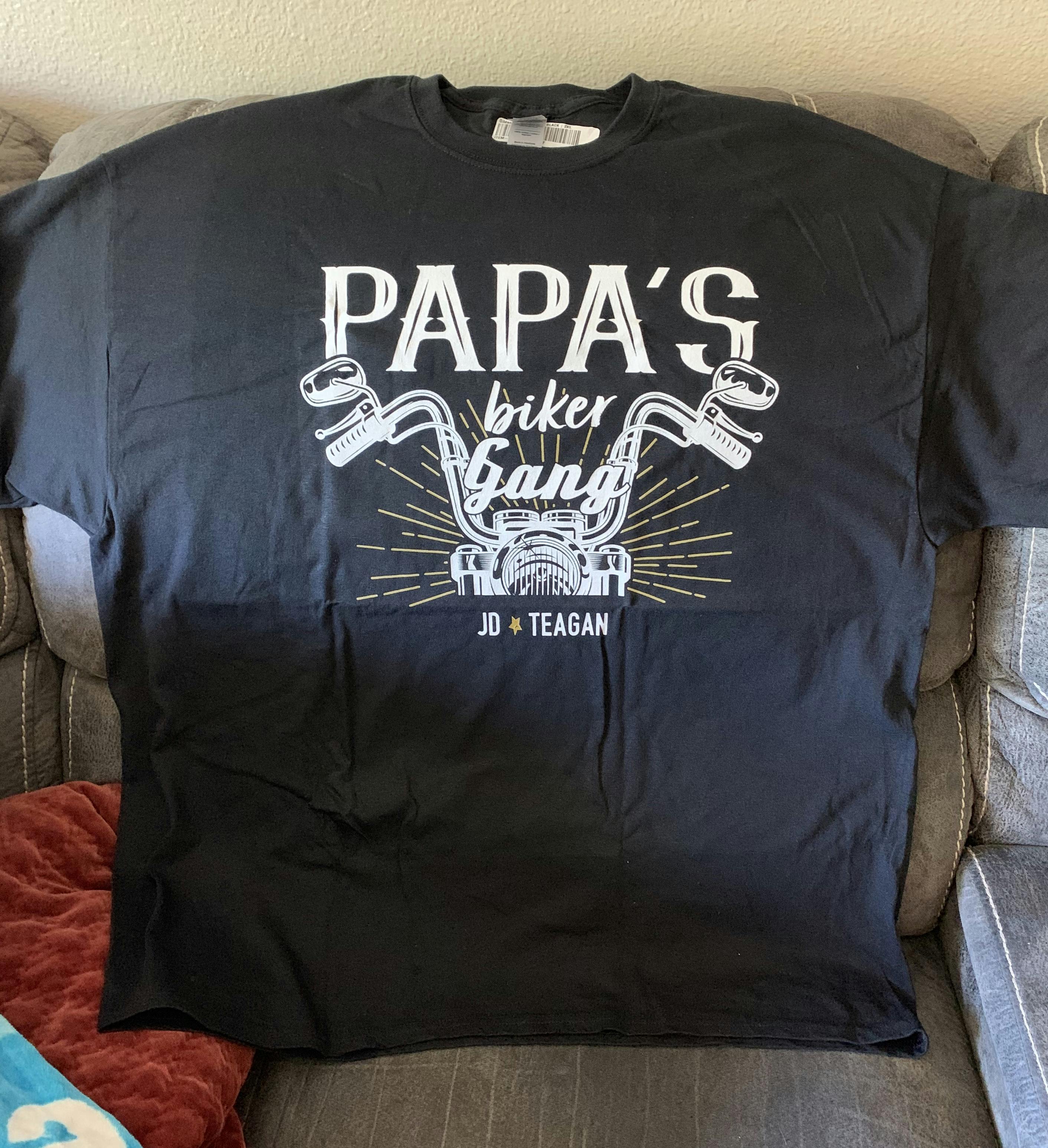 Download Grandpa's Biker Gang | Personalized T-Shirt- Pofily